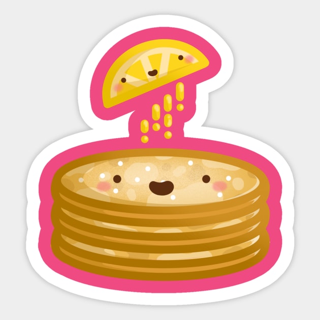 Super Cute Kawaii Pancakes Sticker by perdita00